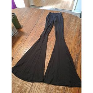 XXS Offline by Aerie Real Me Black Super Flare High Rise Leggings Stretch Pants